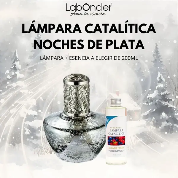LÁMPARA CATALÍTICA NOCHES DE PLATA + ESENCIA