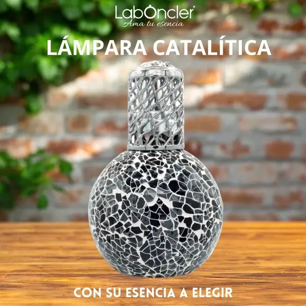 LÁMPARA CATALÍTICA NEGRA + ESENCIA