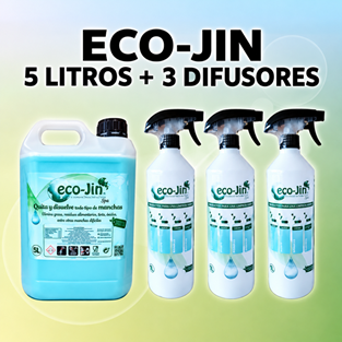 ECO-JIN 5 LITROS (A ELEGIR) + 3 DIFUSORES